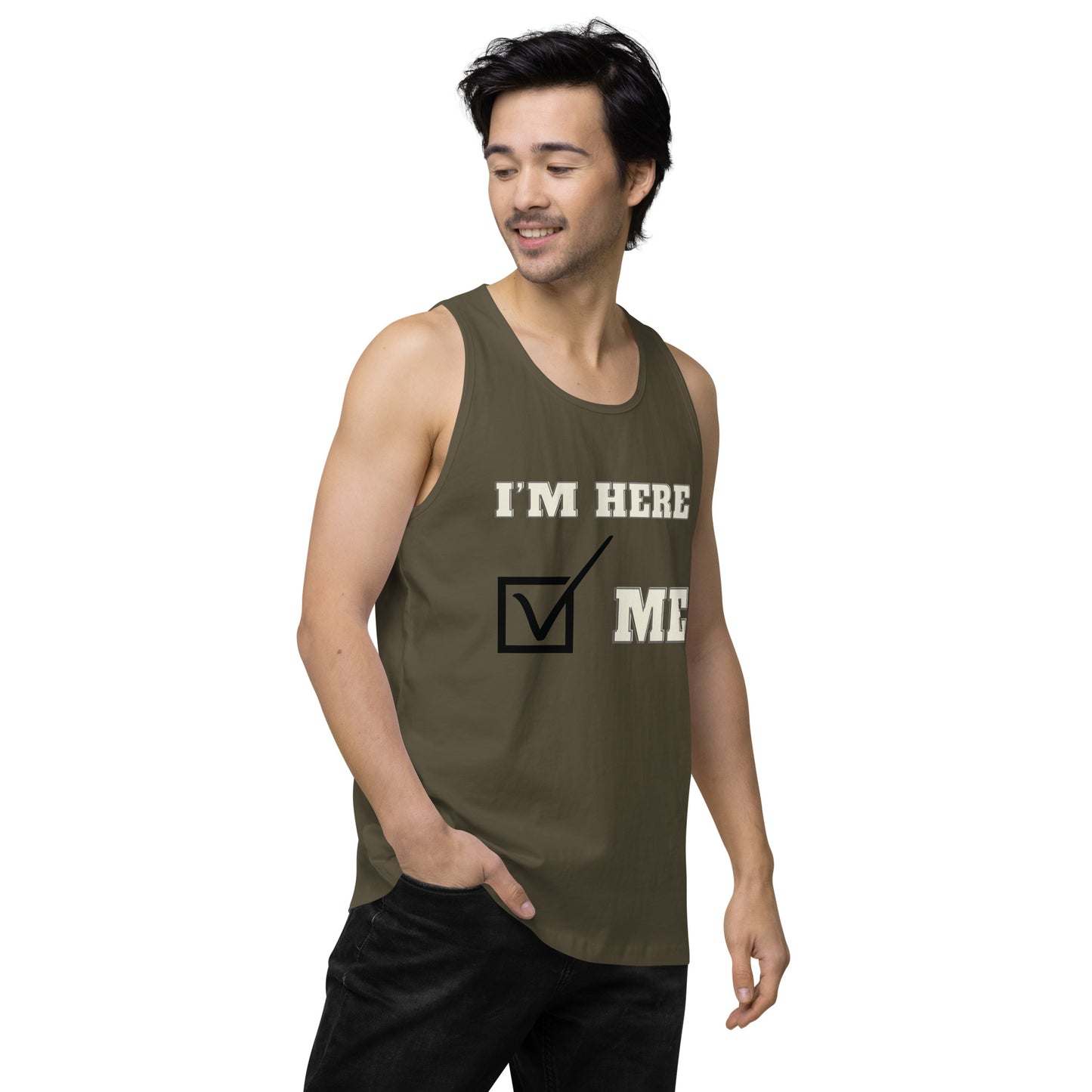 I'm here- Men's Tank