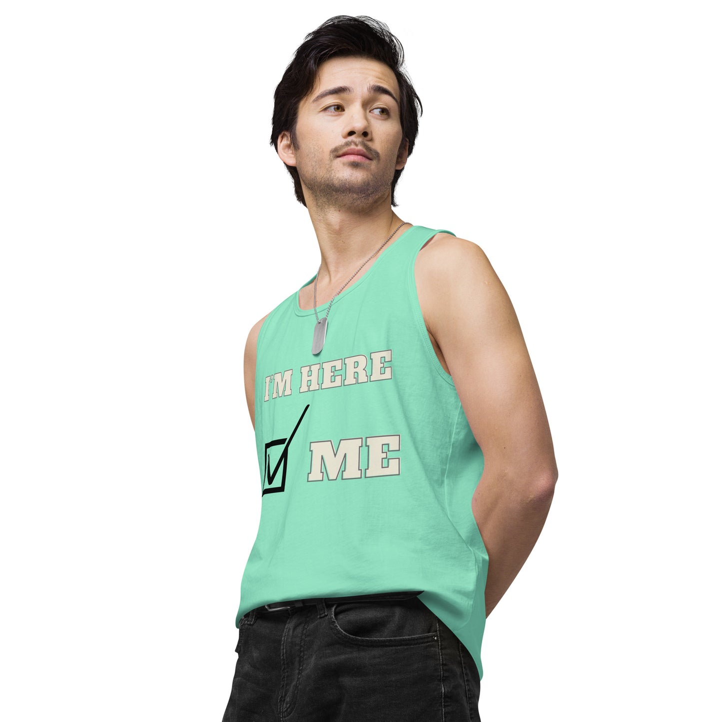 I'm here- Men's Tank