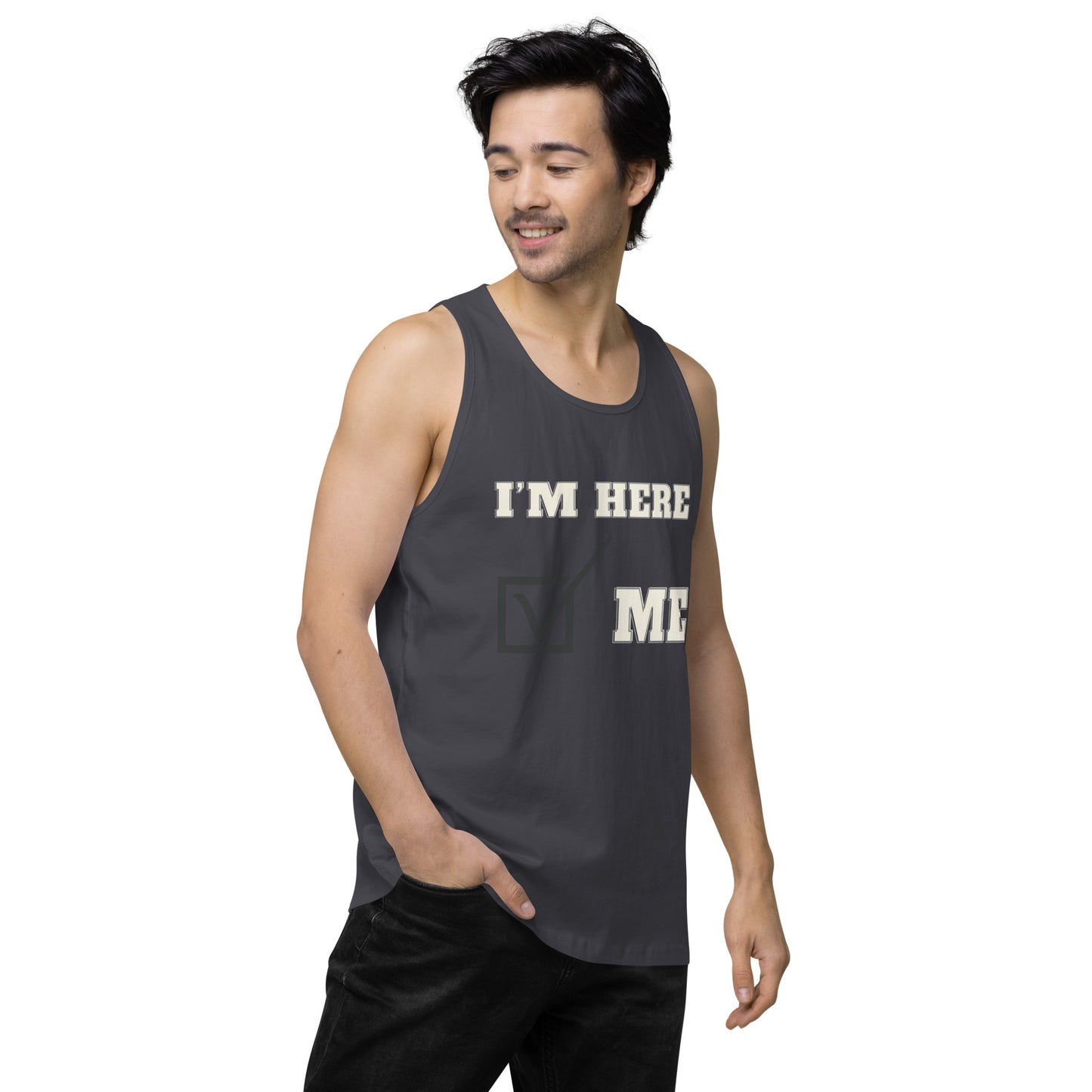 I'm here- Men's Tank