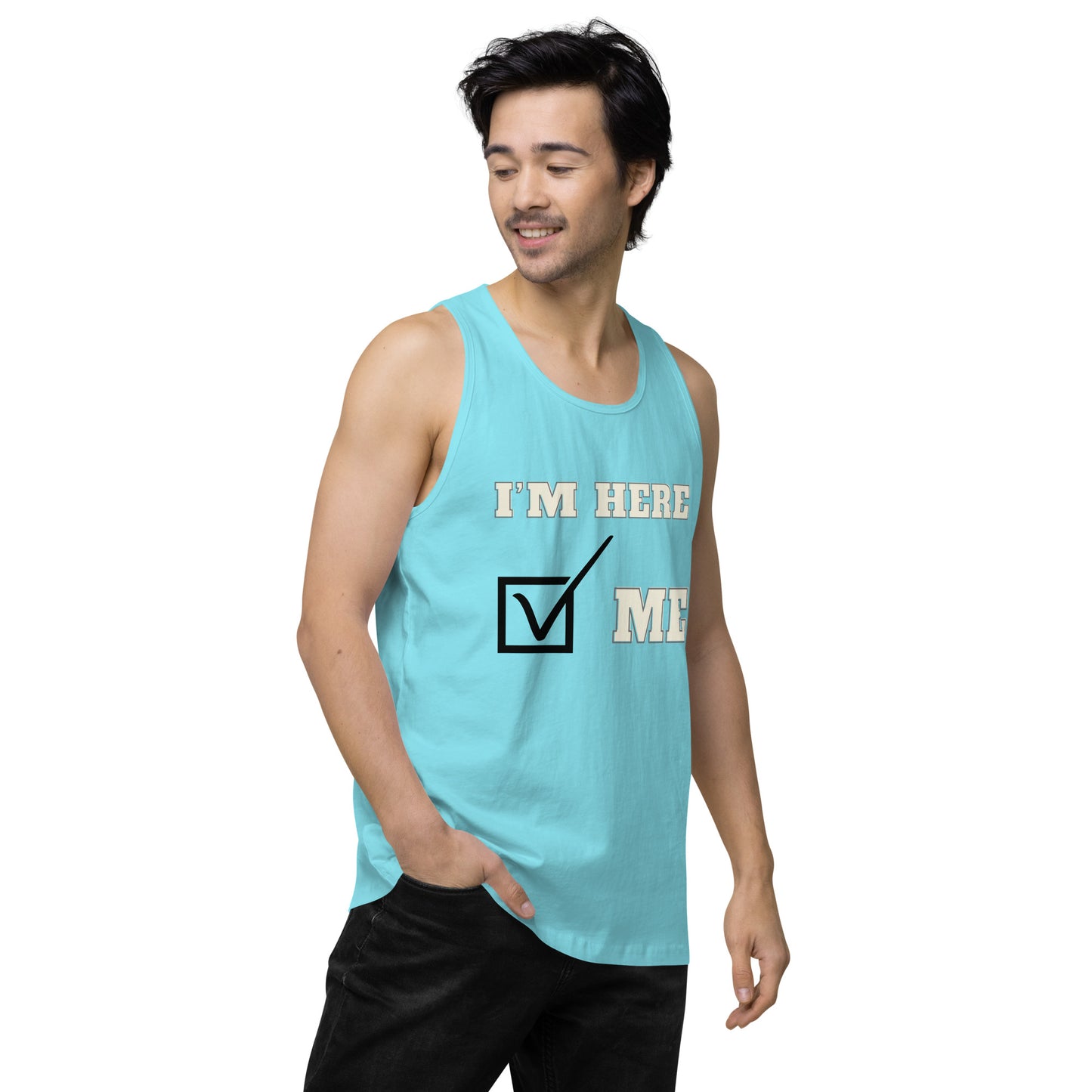 I'm here- Men's Tank