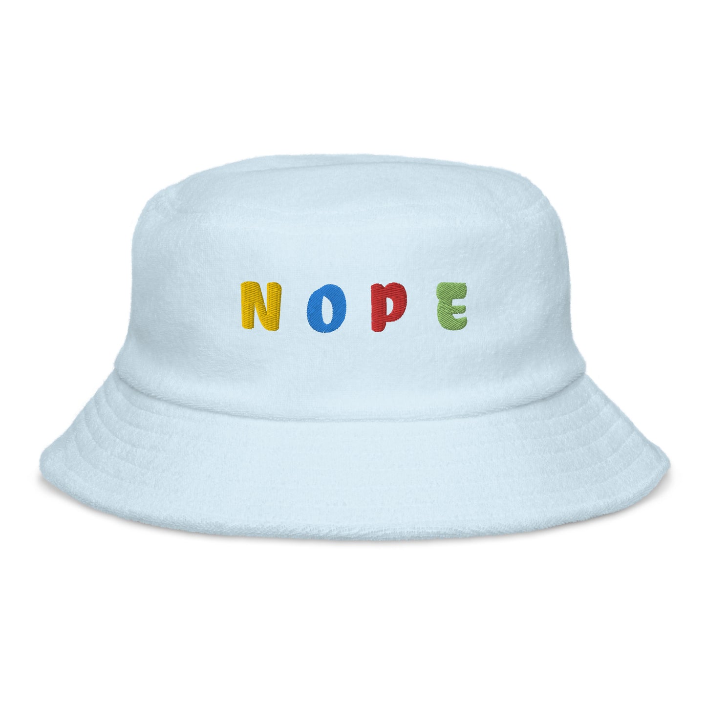 Nope- Terry Cloth Bucket Hat