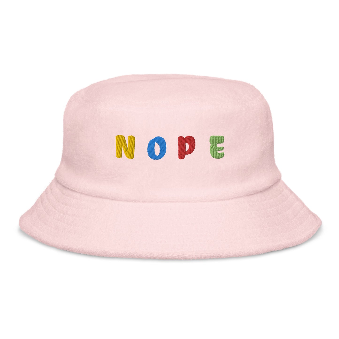 Nope- Terry Cloth Bucket Hat